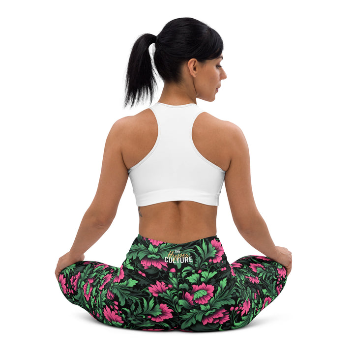 [Floral Bloom] Mystic Flora Yoga Leggings Leggings The Hyper Culture
