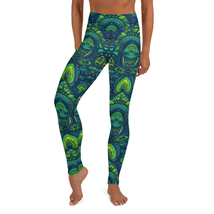 [Luxe Chic] Aqua Nouveau Yoga Leggings Leggings The Hyper Culture