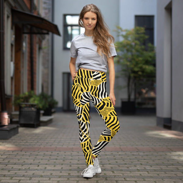 [Wild Side] Zebralicious Yoga Leggings Leggings The Hyper Culture