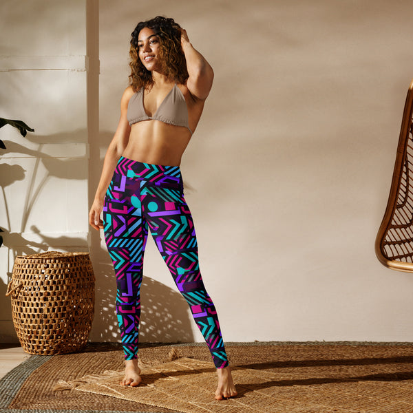 [GeoModa] Poly Pizzazz Yoga Leggings