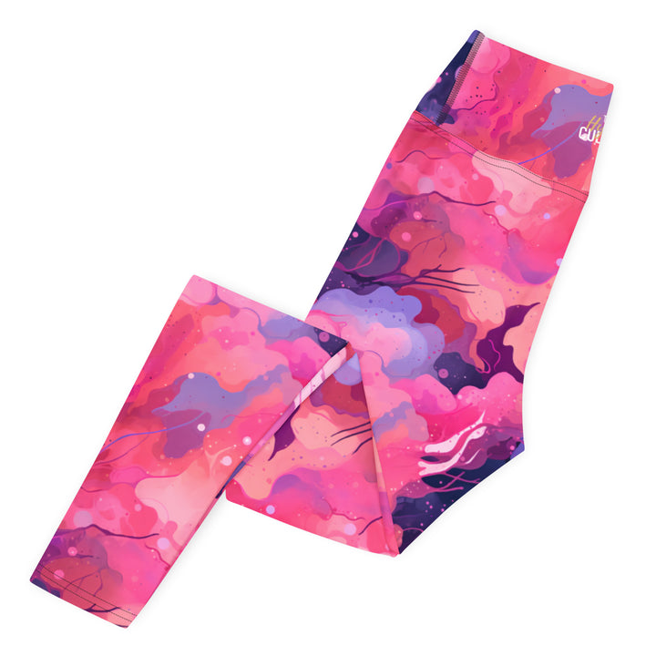 [Luxe Chic] Blush Galactic Yoga Leggings Leggings The Hyper Culture