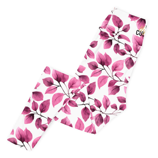 [Floral Bloom] Love Leaf Yoga Leggings Leggings The Hyper Culture