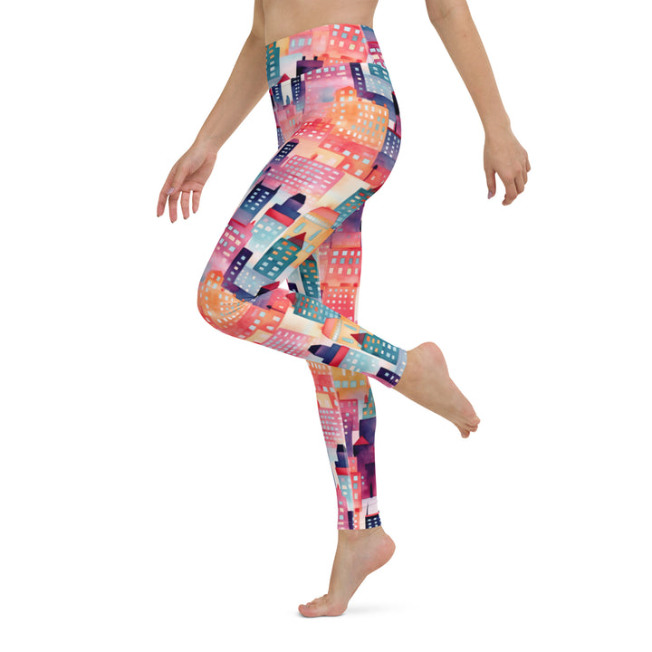 [Odyssey Chic] Talkin Cities Yoga Leggings Leggings The Hyper Culture