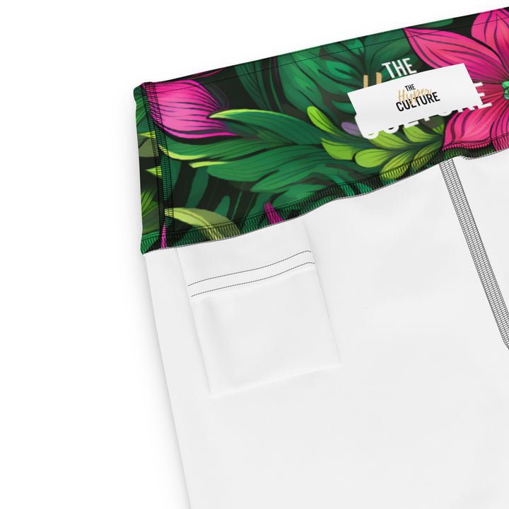 [Floral Bloom] Wild Flora Yoga Leggings Leggings The Hyper Culture