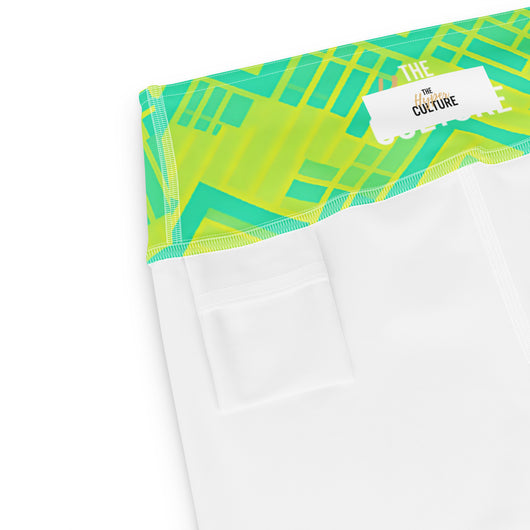 [GeoModa] Lemon Zest Yoga Leggings Leggings The Hyper Culture