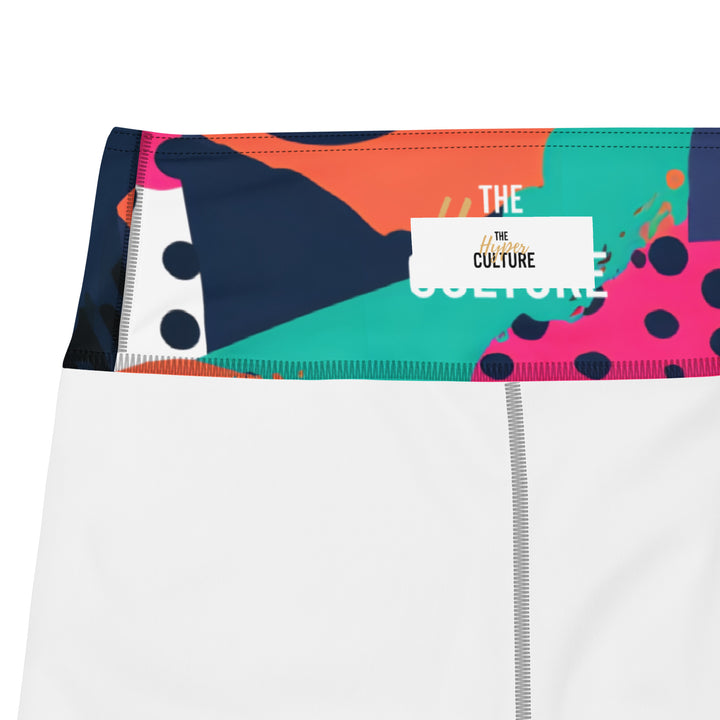 [GeoModa] Digital Chaos Yoga Leggings Leggings The Hyper Culture