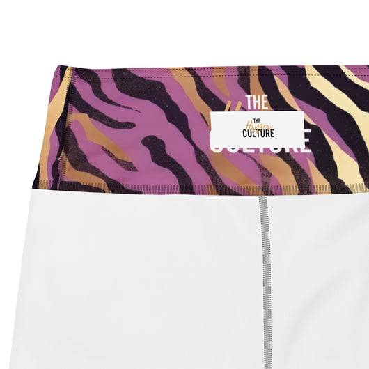 [Wild Side] Purple Stripie Yoga Leggings Leggings The Hyper Culture