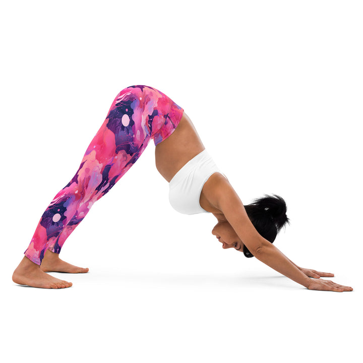 [Luxe Chic] Blush Galactic Yoga Leggings Leggings The Hyper Culture