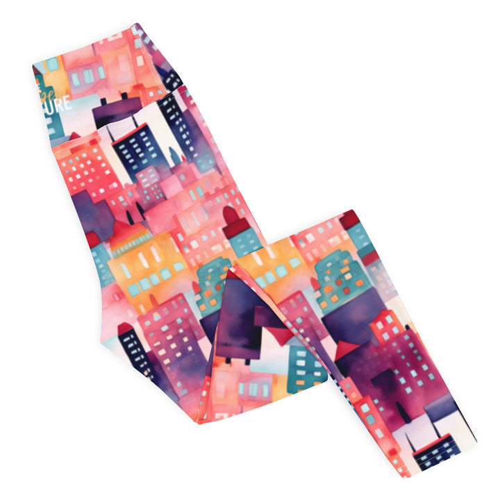 [Odyssey Chic] Talkin Cities Yoga Leggings Leggings The Hyper Culture