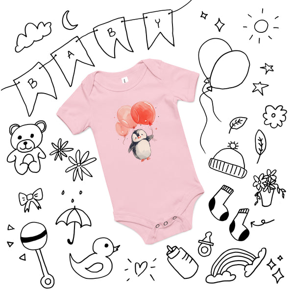 [Wild Side] Waddle I Do Baby Short Sleeve One Piece Bodysuit