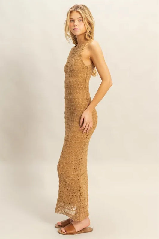 hyfve maxi dress HYFVE Size L Polka Dot Wrap Maxi Dress - Black
