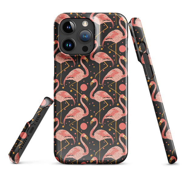 [Wild Side] Flamingo Noir Snap Case for iPhone®