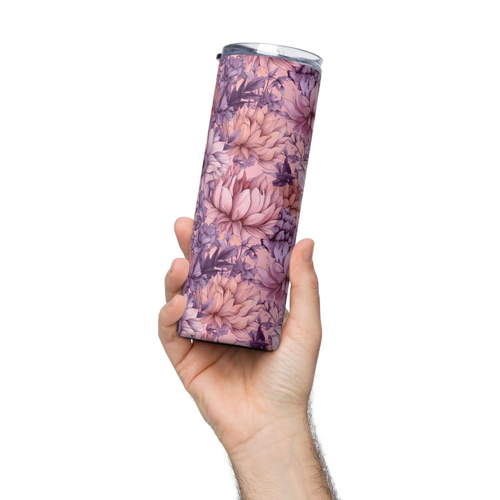 [Floral Bloom] Pink Bliss Stainless steel tumbler Tumblers The Hyper Culture