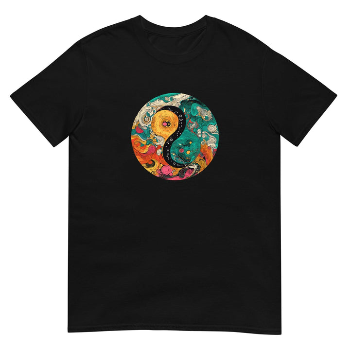 [Yin Yang] Vibrant Chaos Short-Sleeve Unisex T-Shirt T-shirt The Hyper Culture