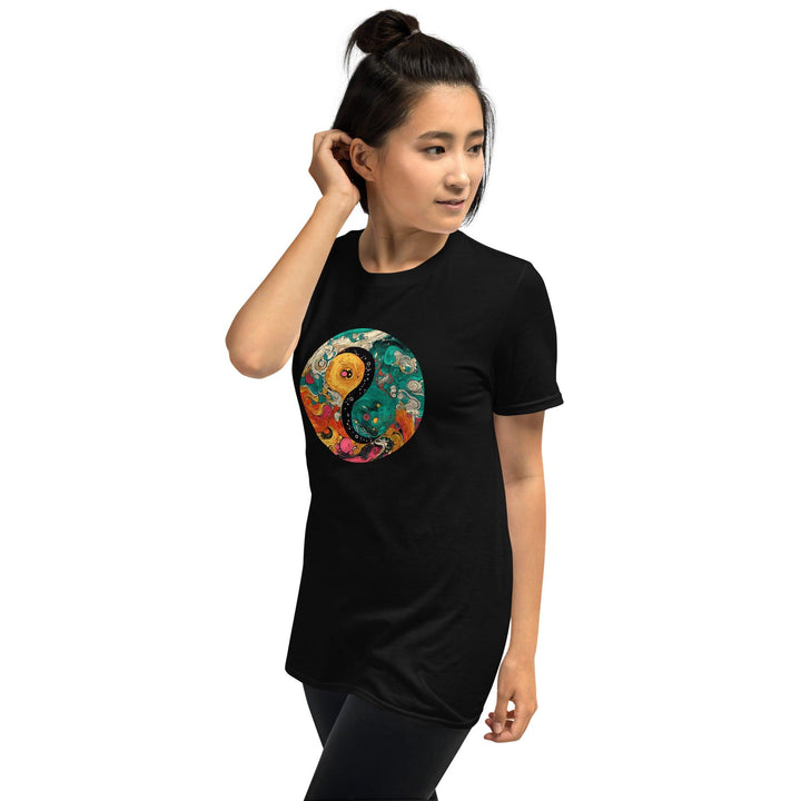 [Yin Yang] Vibrant Chaos Short-Sleeve Unisex T-Shirt T-shirt The Hyper Culture