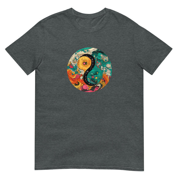 [Yin Yang] Vibrant Chaos Short-Sleeve Unisex T-Shirt T-shirt The Hyper Culture