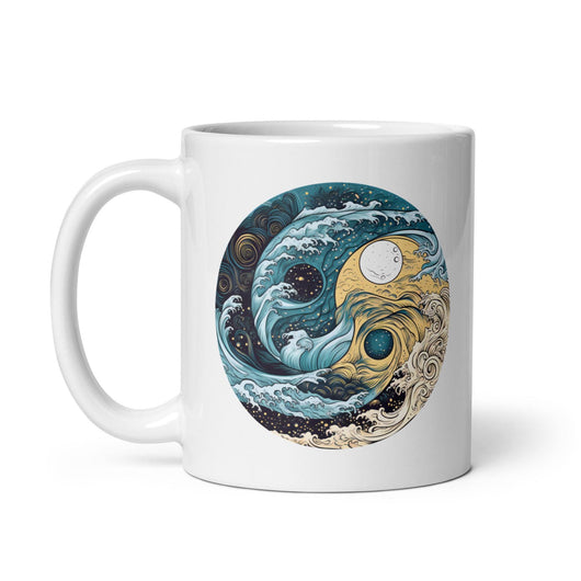 [Yin Yang] Perfect Storm White Glossy Mug Mugs The Hyper Culture
