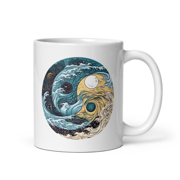 [Yin Yang] Perfect Storm White Glossy Mug Mugs The Hyper Culture