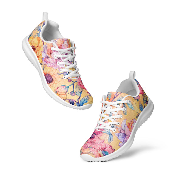 [Floral Bloom] Sunny Meadow Women’s Ultralight Flyknit Athletic Shoes