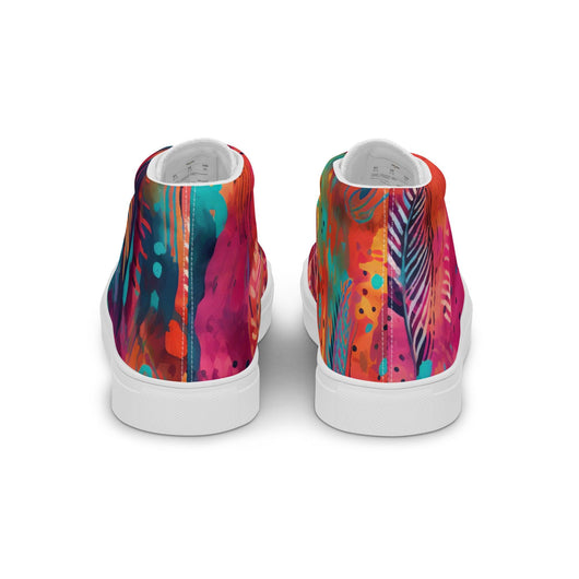 [Gypsy Soul] Free Feather Women’s high top canvas shoes Shoes The Hyper Culture