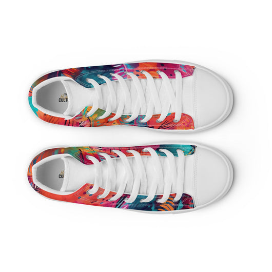 [Gypsy Soul] Free Feather Women’s high top canvas shoes Shoes The Hyper Culture