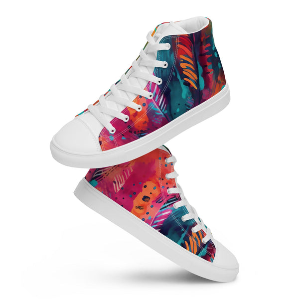 [Gypsy Soul] Free Feather Women’s high top canvas shoes Shoes The Hyper Culture