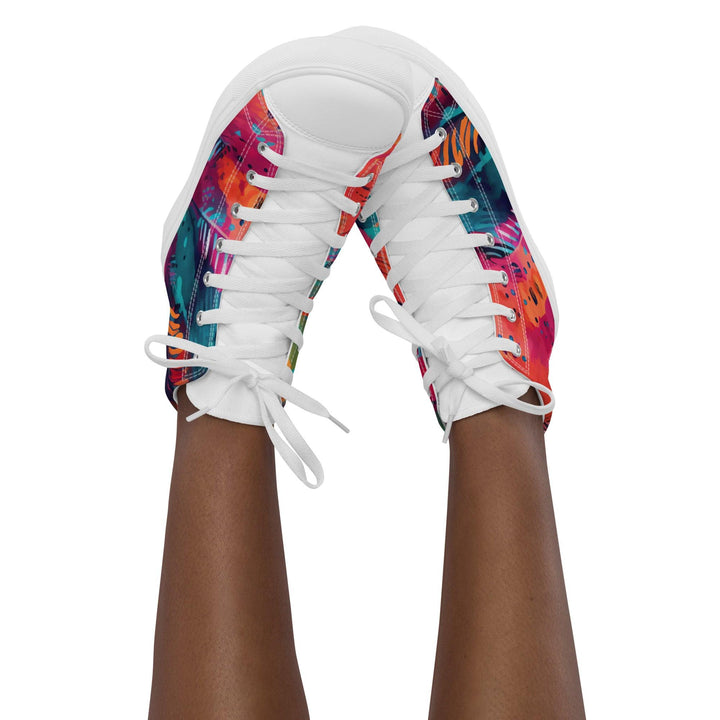 [Gypsy Soul] Free Feather Women’s high top canvas shoes Shoes The Hyper Culture