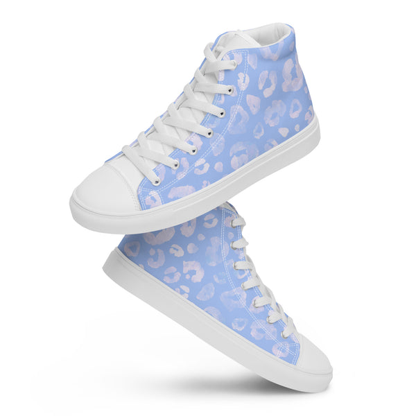[Wild Side] Azure Roar Women’s High Top Canvas Shoe