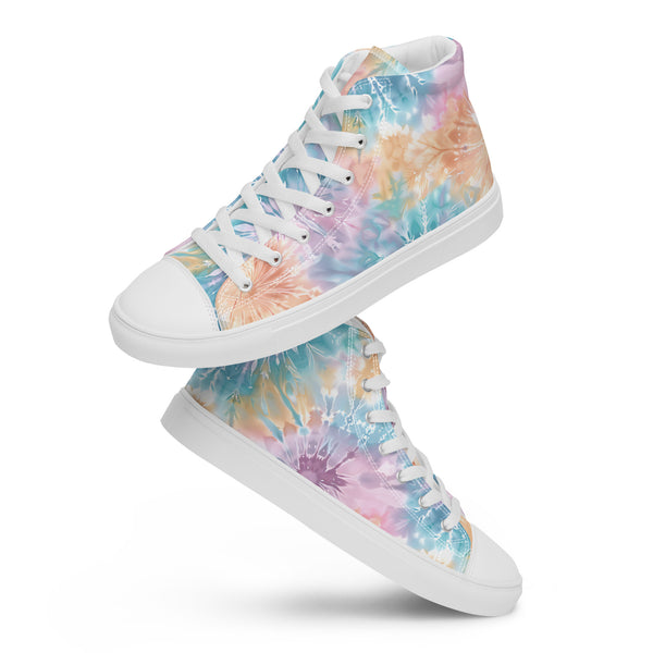 [Gypsy Soul] Sorbet Splash Women’s high top canvas shoes