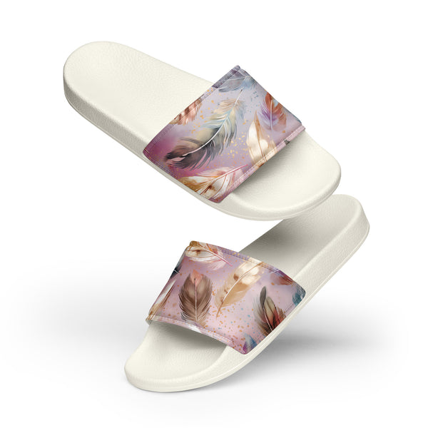 [Wild Side] Amethyst Plumage Women's Slides