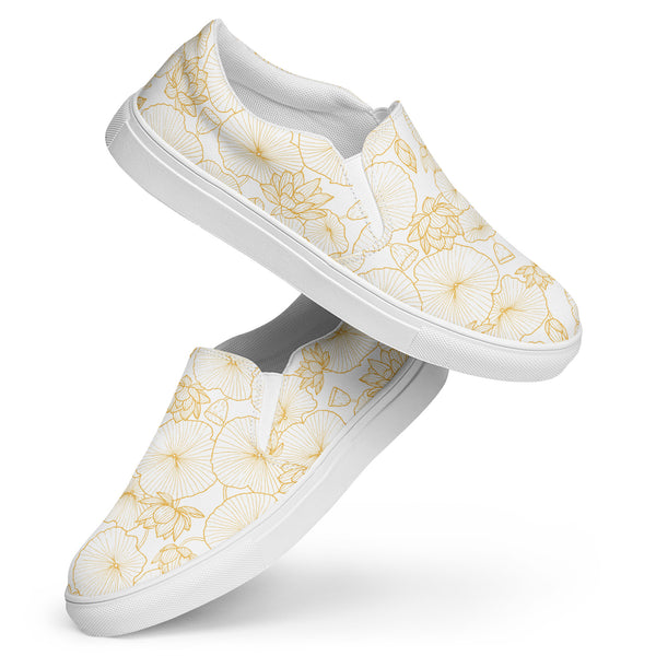 [Floral Bloom] Auric Flora Women’s slip-on canvas shoes